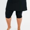 Plus Size Skirted Swim Capris -Calypsa Sales dsc 9683 1 6