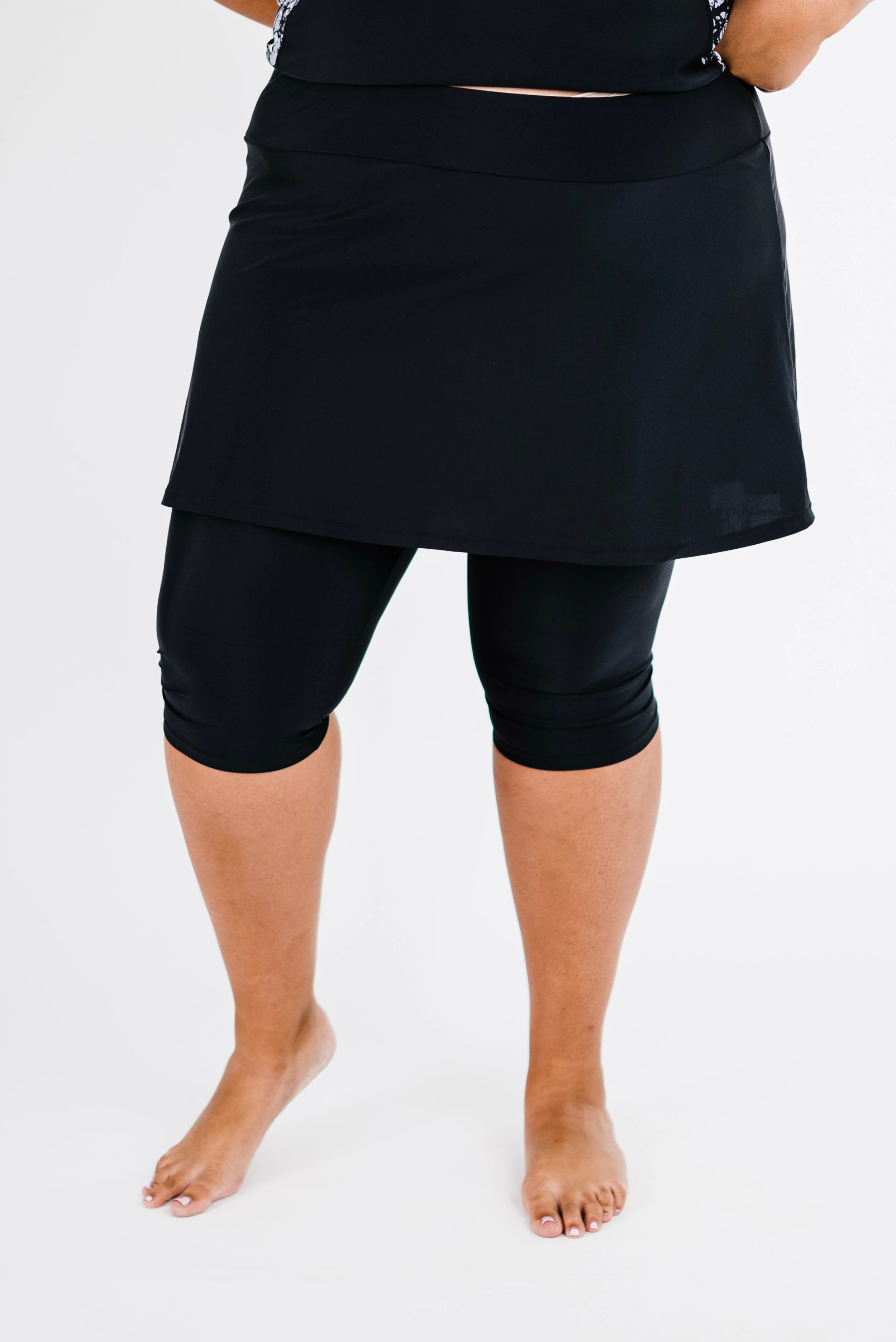 Plus Size Adele Swim Top With Skirted Swim Capris 11 Plus Size Adele Swim Top With Skirted Swim Capris - Image 9