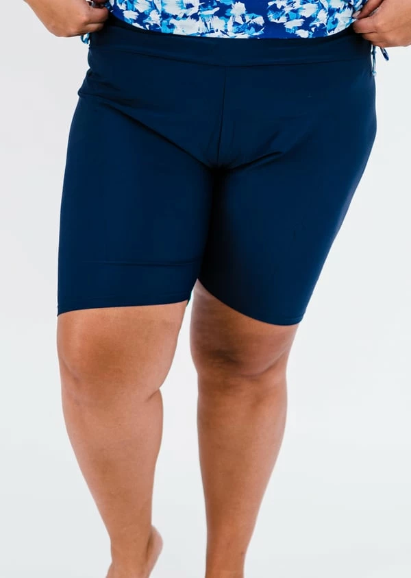 Plus Size Loose Fit Adele Swim Top With Long Bike Swim Shorts 11 Plus Size Loose Fit Adele Swim Top With Long Bike Swim Shorts - Image 9