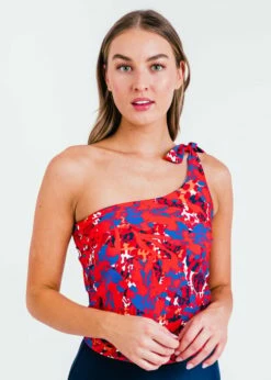 Layla Crop Swim Top With Midi Swim Skort