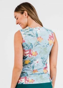 Closed Back Maya Swim Top With A-line Swim Skort -Calypsa Sales edited 2348 1 modli cropped 934 595 2215 2391