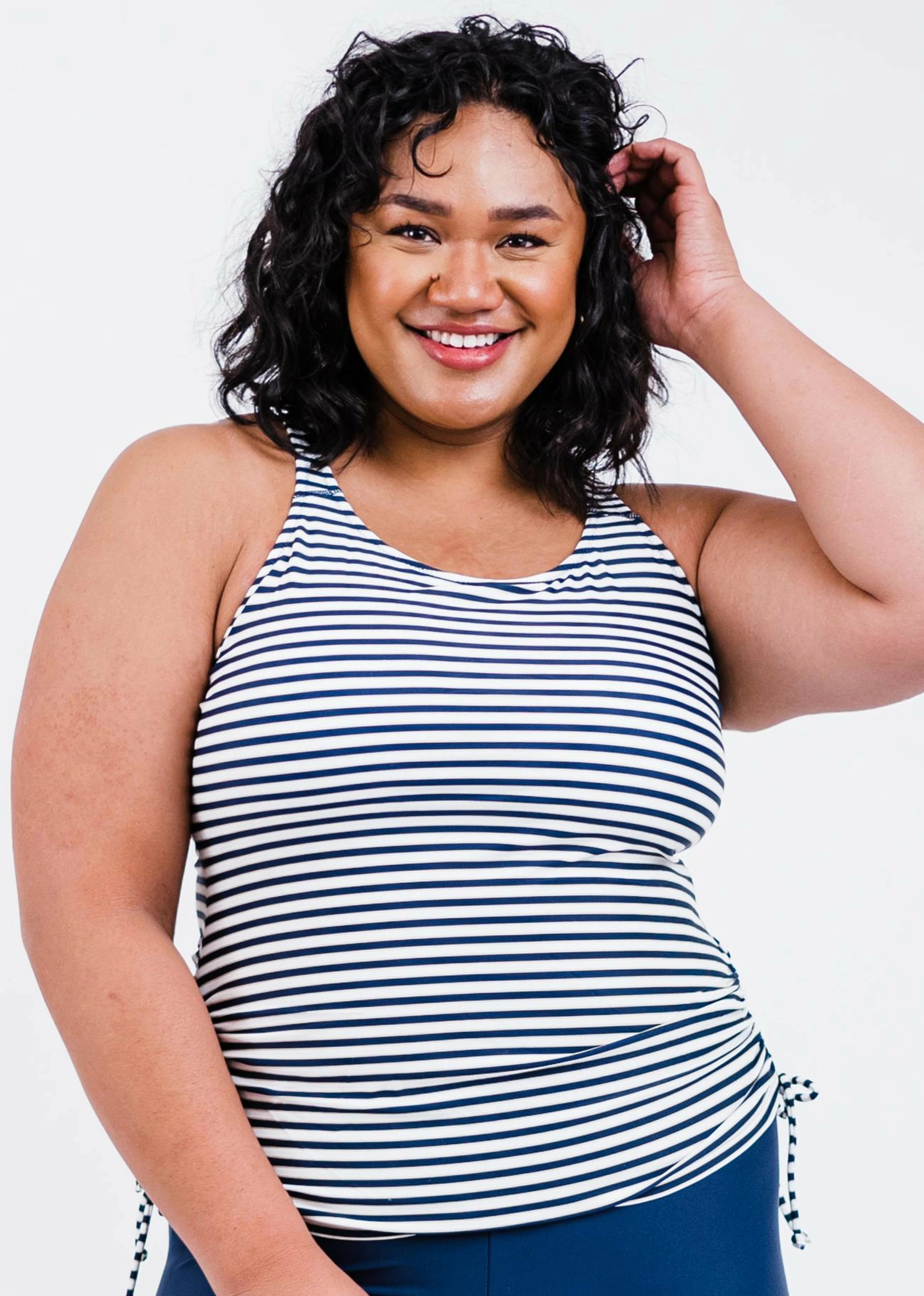 Plus Size Maya Swim Top With Removable Cups With Bikini Bottom 11 Plus Size Maya Swim Top With Removable Cups With Bikini Bottom - Image 9