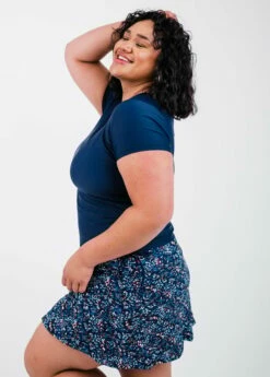 Plus Size Adele Swim Top With A-line Swim Skort -Calypsa Sales edited 3180 modli cropped 136 564 2928 4470