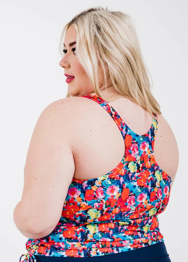 Plus Size Maya Swim Top With Removable Cups With Long Bike Swim Shorts 6 Plus Size Maya Swim Top With Removable Cups With Long Bike Swim Shorts - Image 4