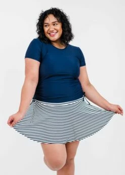 Plus Size Loose Fit Adele Swim Top With Flowy Swim Skort -Calypsa Sales edited 3228 1 modli cropped 608 546 2890 3739