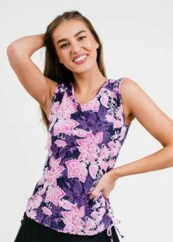 Plus Size Closed Back Maya Swim Top With Midi Swim Skort -Calypsa Sales edited 4550 modli cropped 788 476 2815 3312