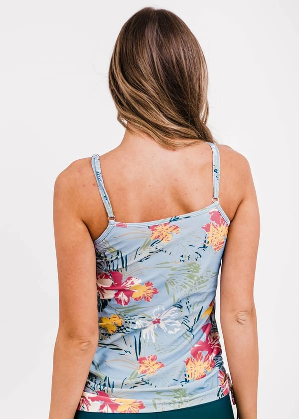 Adjustable Strap Maya Swim Top With Long Bike Swim Shorts 5 Adjustable Strap Maya Swim Top With Long Bike Swim Shorts - Image 3