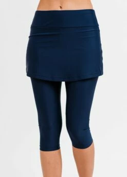 Half-Zip Adele Swim Top With Skirted Swim Capris -Calypsa Sales edited 4902 1 modli cropped 469 90 2893 3483 4