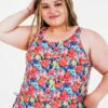 Plus Size Maya Swim Top With A-line Swim Skort -Calypsa Sales edited 4988 modli cropped 304 721 2787 4203