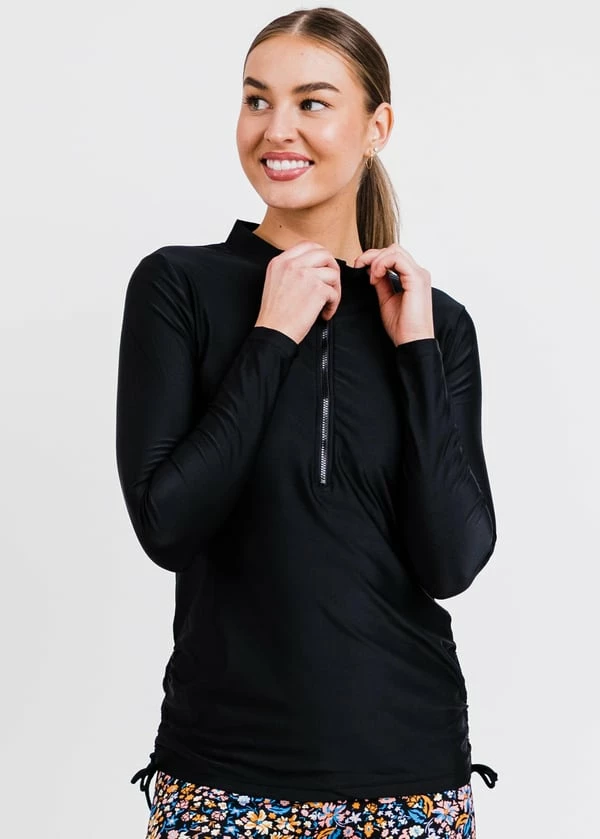 Plus Size Half-Zip Nora Swim Top 10 Plus Size Half-Zip Nora Swim Top - Image 8