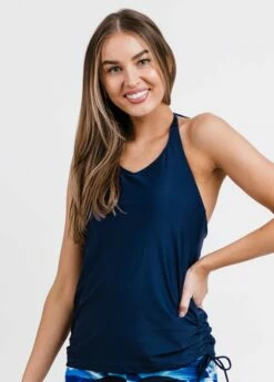 Halter Maya Swim Top With Flowy Swim Skort