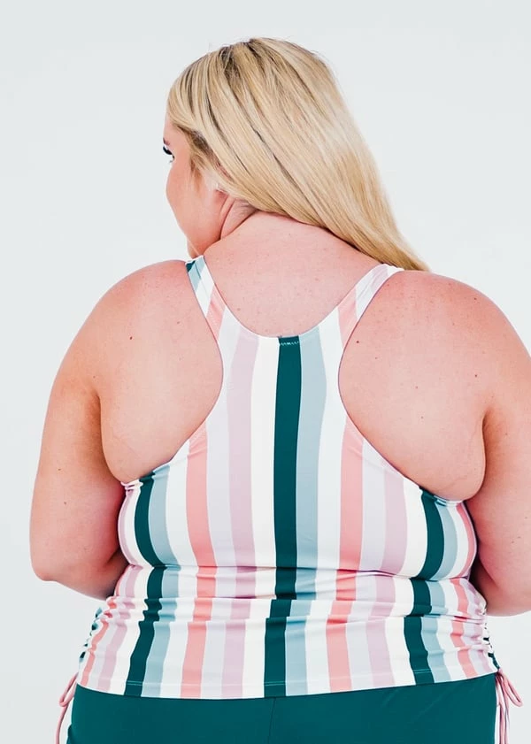 Plus Size Maya Swim Top With Removable Cups With Swim Shorts 5 Plus Size Maya Swim Top With Removable Cups With Swim Shorts - Image 3