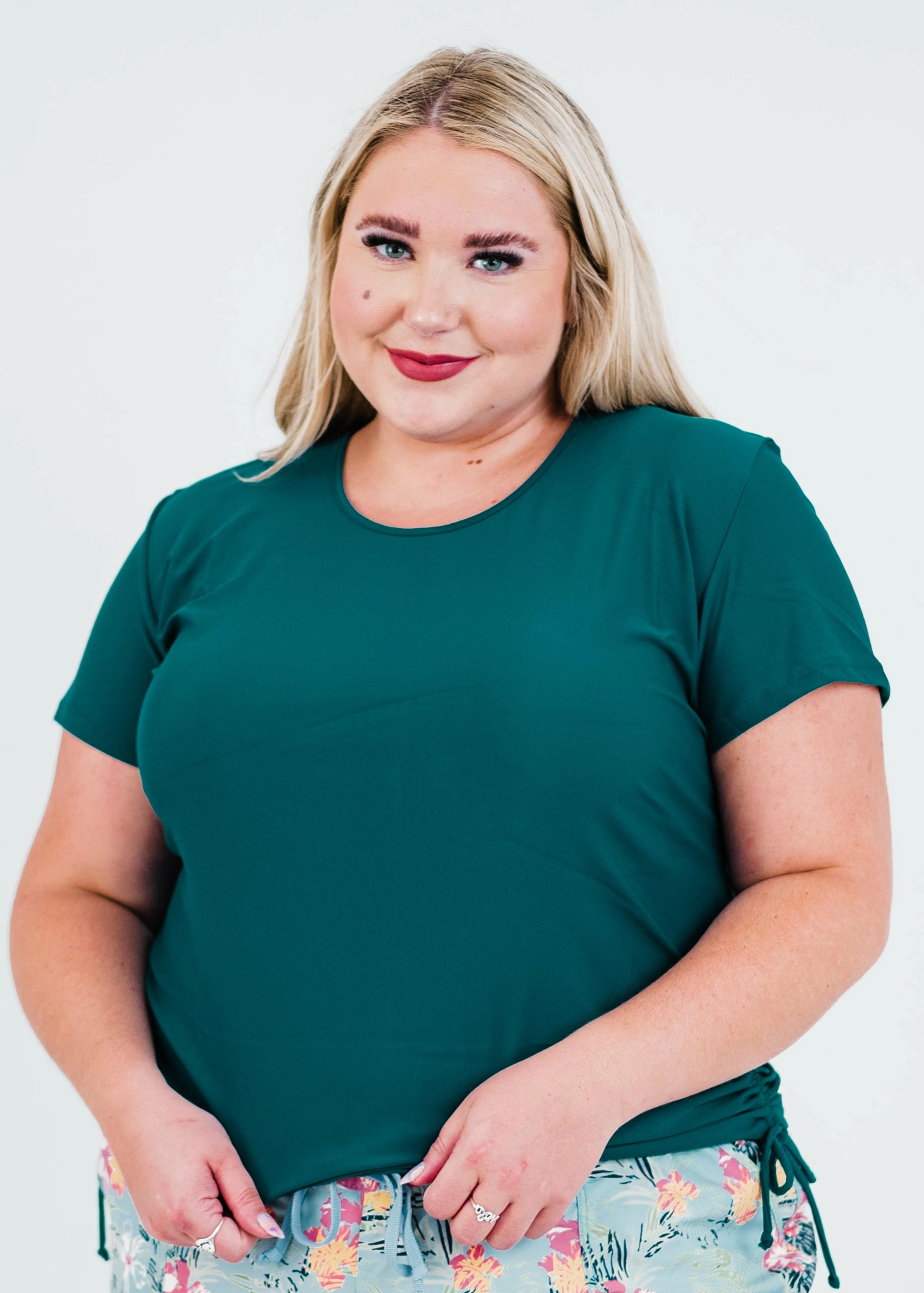 Plus Size Adele Swim Top With Above The Knee Board Shorts 6 Plus Size Adele Swim Top With Above The Knee Board Shorts - Image 4