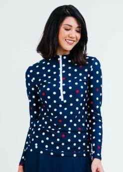 Half-Zip Nora Swim Top With Bikini Bottom -Calypsa Sales edited 8914 modli cropped 686 706 2103 2689 2