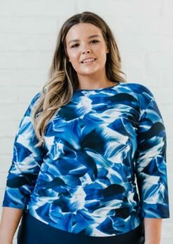 Plus Size Margaux Swim Top With Midi Swim Skort