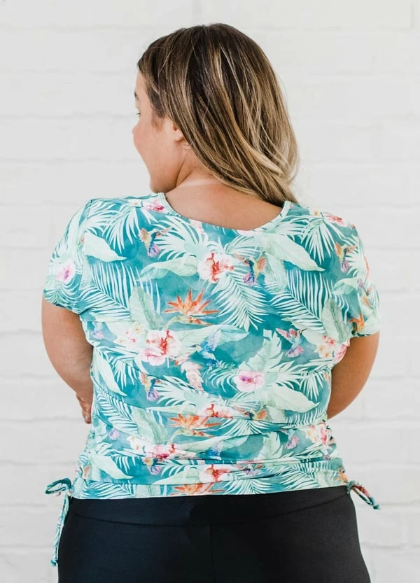 Plus Size Sadie Swim Top With Capri Swim Leggings 5 Plus Size Sadie Swim Top With Capri Swim Leggings - Image 3