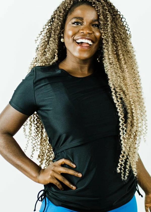 Nina Nursing And Maternity Swim Top With Short Swim Skort 7 Nina Nursing And Maternity Swim Top With Short Swim Skort - Image 5