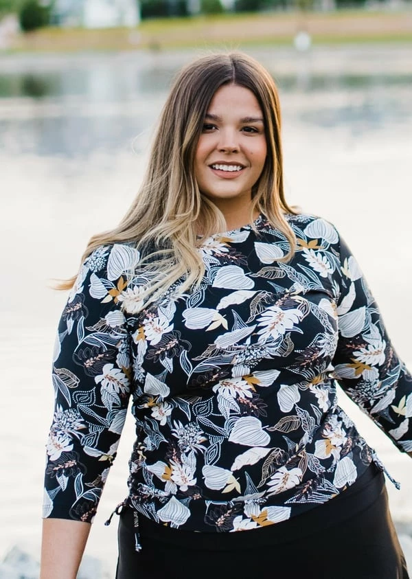 Plus Size Margaux Swim Top With Flowy Swim Skort 9 Plus Size Margaux Swim Top With Flowy Swim Skort - Image 7