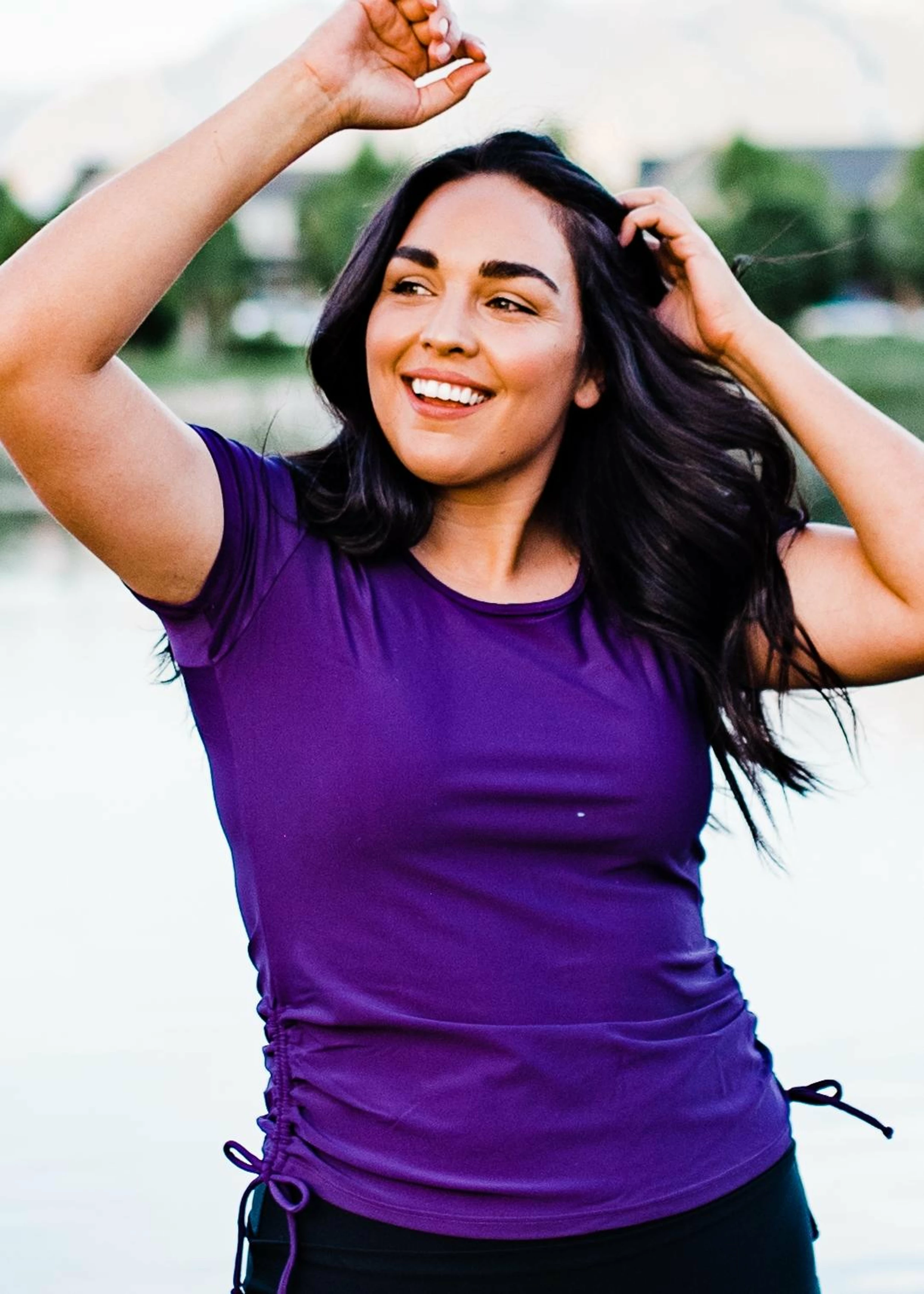 Plus Size Adele Swim Top With Skirted Swim Capris 6 Plus Size Adele Swim Top With Skirted Swim Capris - Image 4