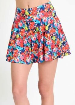 Nikki Nursing And Maternity Swim Tunic With Flowy Swim Skort -Calypsa Sales fss front 6 modli cropped 72 0 531 641 2