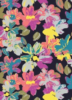 Lena Swim Top With Skirted Swim Capris -Calypsa Sales graffiti garden 03 100000048585 1