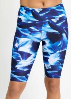 Plus Size Half-Zip Adele Swim Top With Long Bike Swim Shorts -Calypsa Sales long bike front modli cropped 118 15 547 615 1