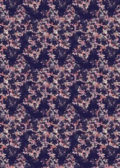 Adele Swim Top With Knee Length Swim Skort -Calypsa Sales navy blossoms coral 1 1