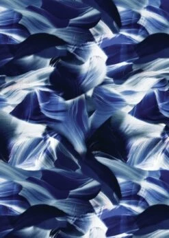 Loose Fit Margaux Swim Top With Swim Shorts -Calypsa Sales navy wave 02 100000045233 4