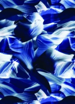 Plus Size Half-Zip Adele Swim Top With Swim Shorts -Calypsa Sales navy wave 03 100000040054 modli cropped 0 7 1500 2095 1