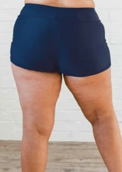 Plus Size Betty Swim Dress With Swim Shorts -Calypsa Sales swim shorts bakplus navy modli cropped 399 2 3025 3691 2