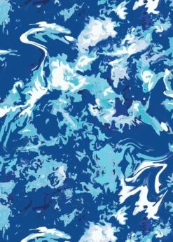 Loose Fit Maya Swim Top With Flowy Swim Skort -Calypsa Sales tidal wave 02 100000045283